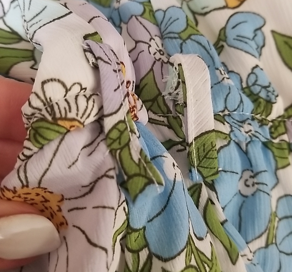 Dokotoo Floral Off-Shoulder Maxi Dress in Blue, Green & Yellow - Size L - Picture 11 of 11